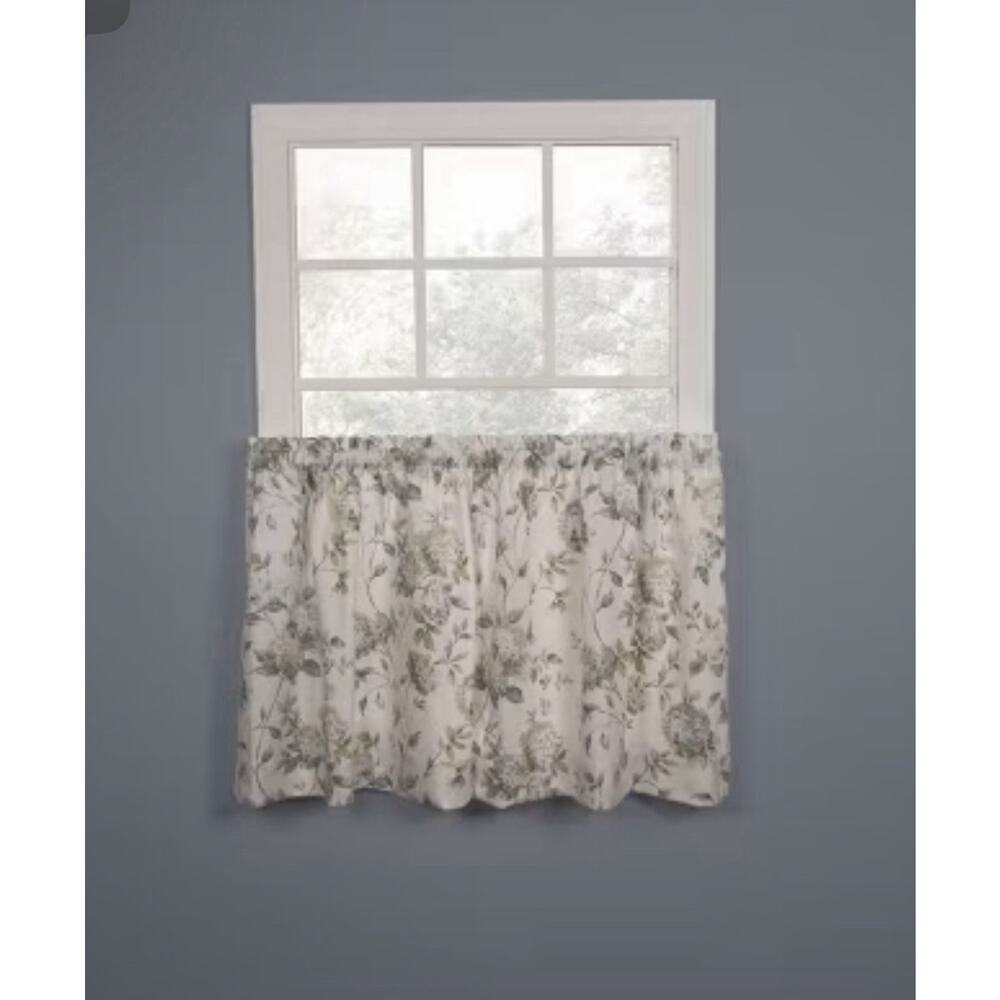 Ellis Curtains Abigail 1 Pair Of Rod Pocket Tiers 56w X 25 L